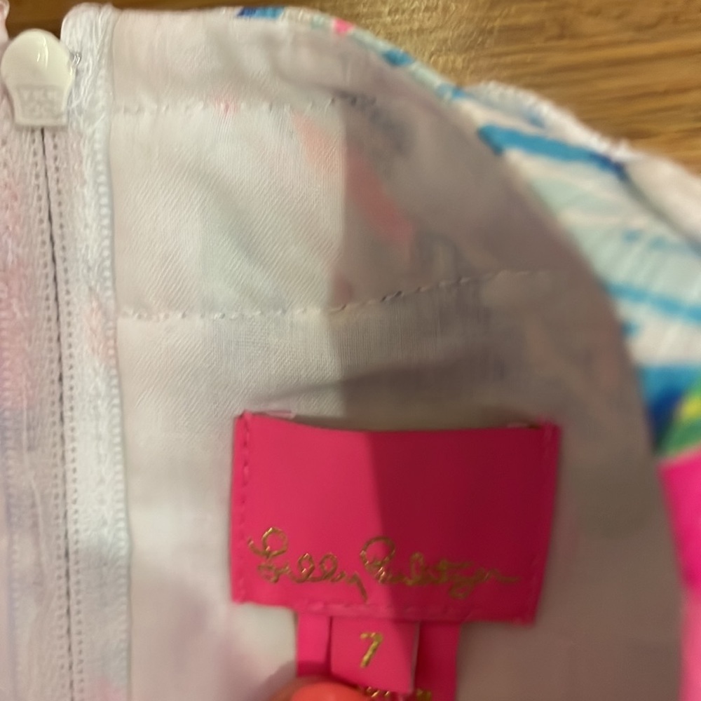 Lilly Pulitzer GIRLS CLASSIC SHIFT DRESS  Multi Pop Up Summer Remix size 7 & 10 - Picture 6 of 11